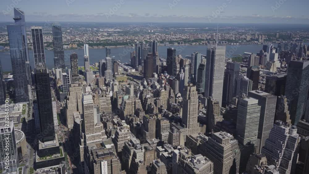 Aerial View of New York City Skyline at Morning from Empire State Building Aerial View of New York City Skyline at Morning from Empire State Building
