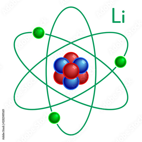 Lithium atom icon
