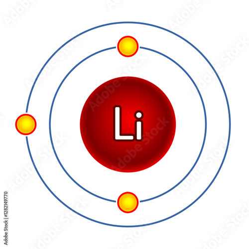 Lithium atom symbol