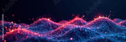Small wavelet forms on dark background after brief splash , liquid, splash