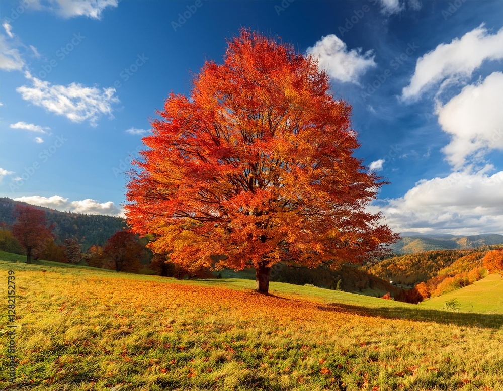 Fototapeta premium autumn in the mountains