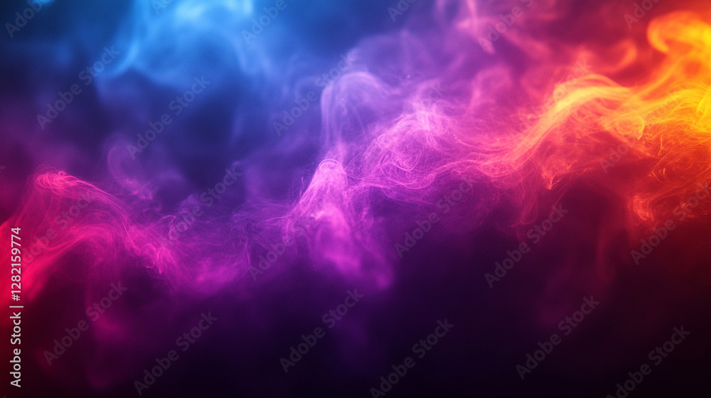 Obraz premium A vibrant blurry gradient background featuring shades of purple, blue, and red, symbolizing creativity, energy, and transformation, ideal for modern, artistic, and dynamic designs