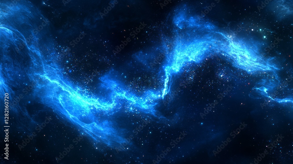 Vibrant digital background with blue glowing particles, soft bokeh effect, deep gradients, cosmic atmosphere, dreamy and dynamic, bright and inviting, abstract and Vibrant digital background with blue glowing particles, soft bokeh effect, deep gradients, cosmic atmosphere, dreamy and dynamic, bright and inviting, abstract and