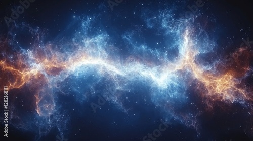 Stunning Cosmic Nebula in Vibrant Colors