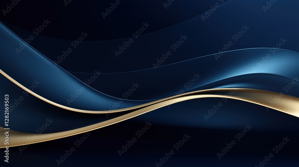 Fototapeta premium Abstract technology concept curve architectural space background