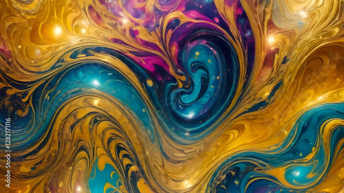 luxury marble abstract background. marble fractal texture	
