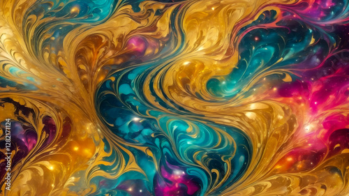 luxury marble abstract background. marble fractal texture	
