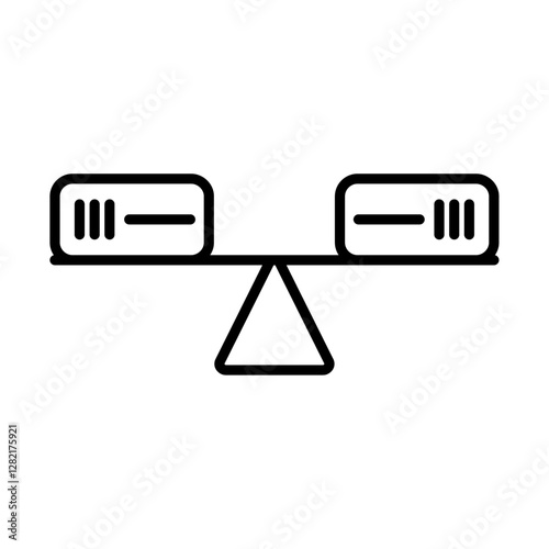 balancing icon simple vector symbol