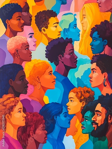 Portraits of people of different nationality to showcase diversity and equity in modern world
