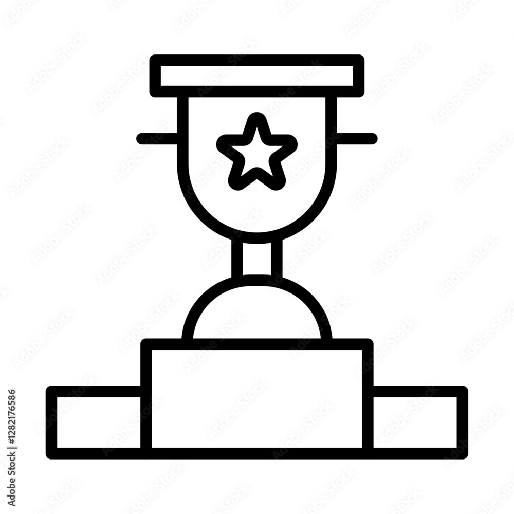 Champion icon simple vector symbol
