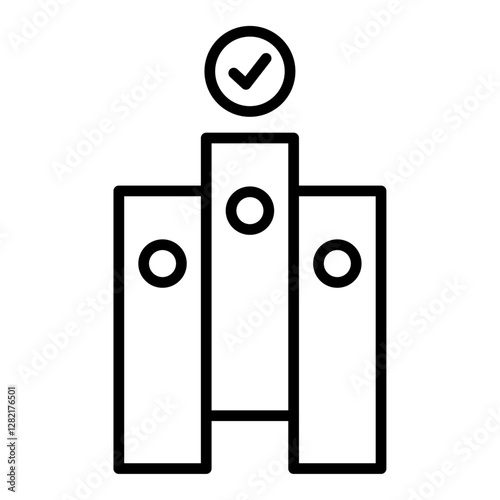 case priority icon simple vector symbol