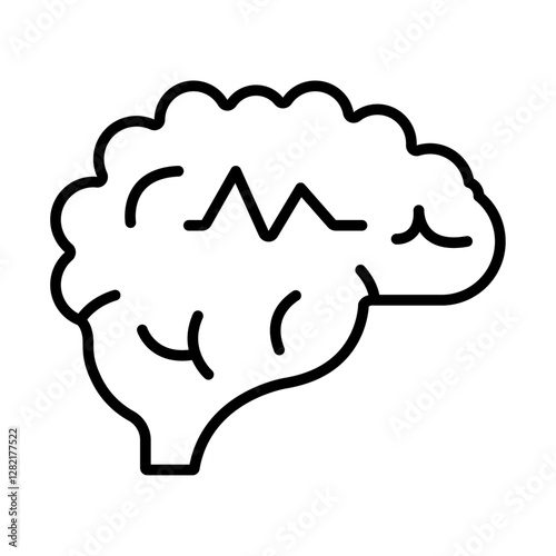Epilepsy icon simple vector symbol