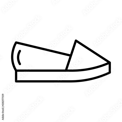 Espadrille icon simple vector symbol