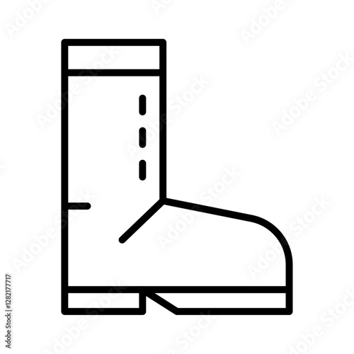 Fishing boots icon simple vector symbol