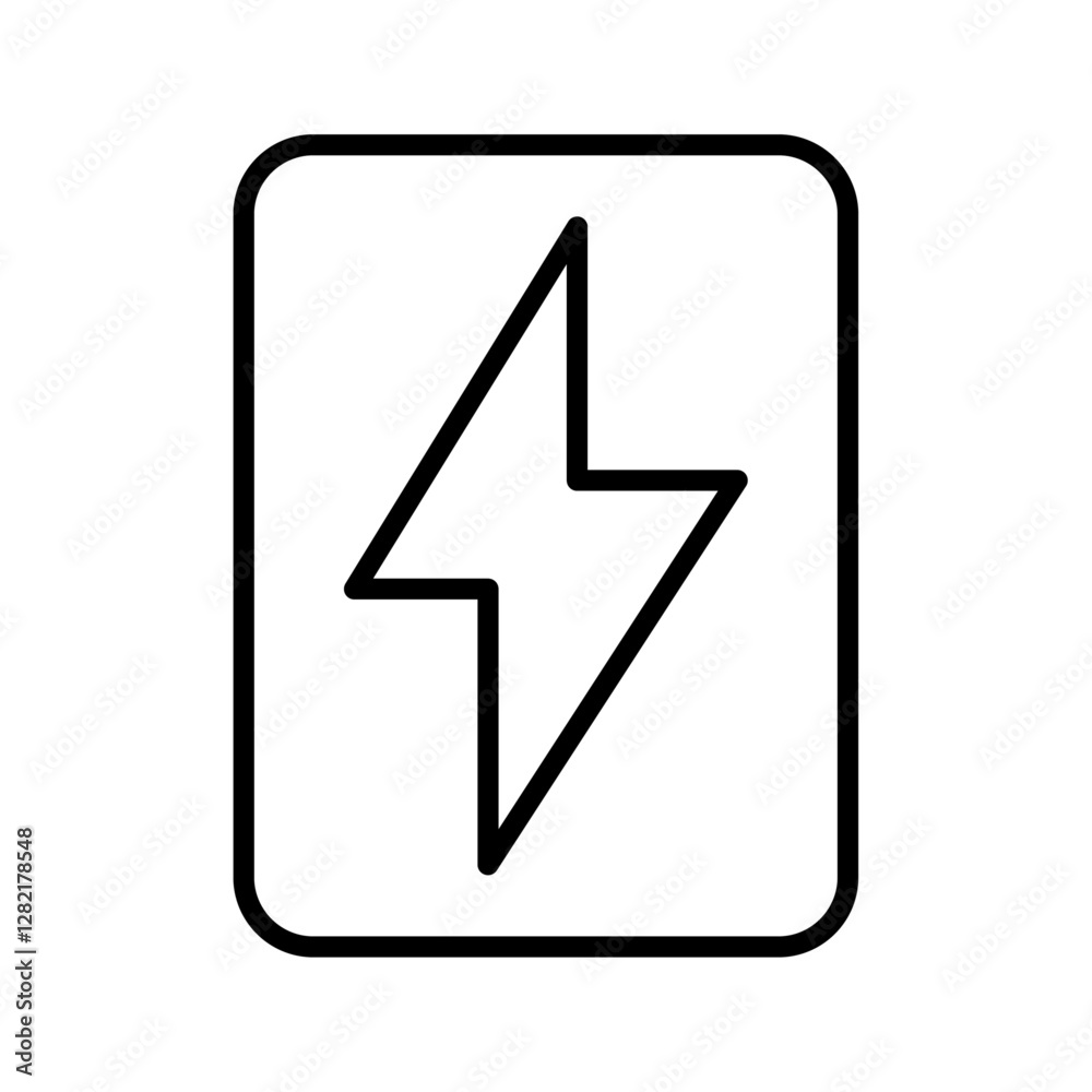 Lightning power charge icon simple vector symbol Lightning power charge icon simple vector symbol