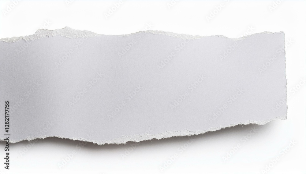 Fototapeta premium white paper torn isolated on white background cutout