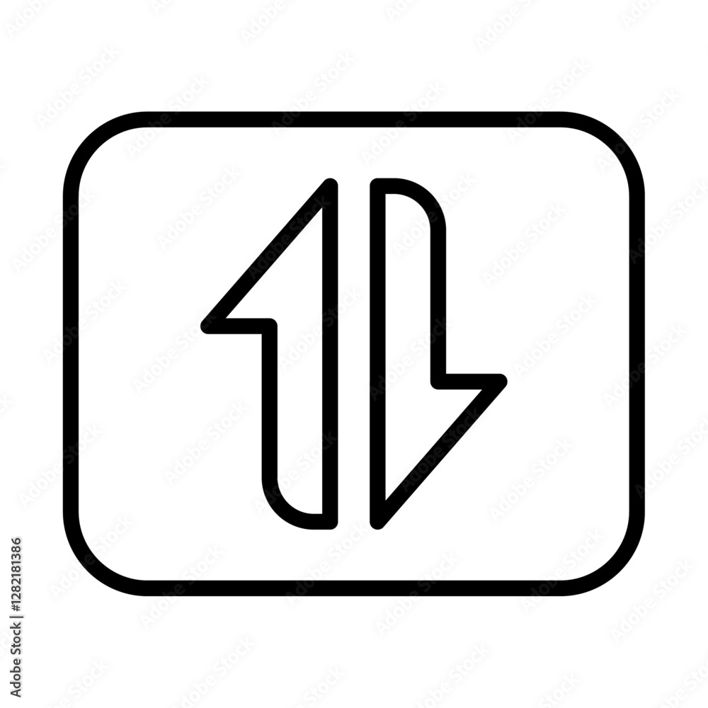 Up and down arrows icon simple vector symbol Up and down arrows icon simple vector symbol