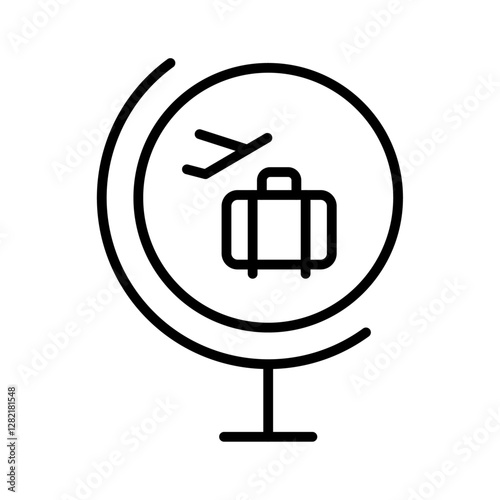 voyage icon simple vector symbol