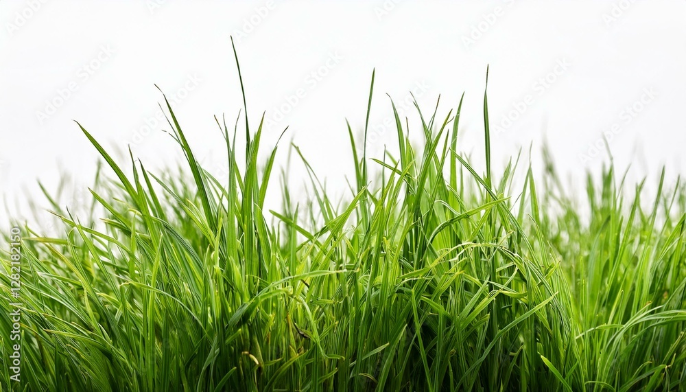 Fototapeta premium grass on a white background