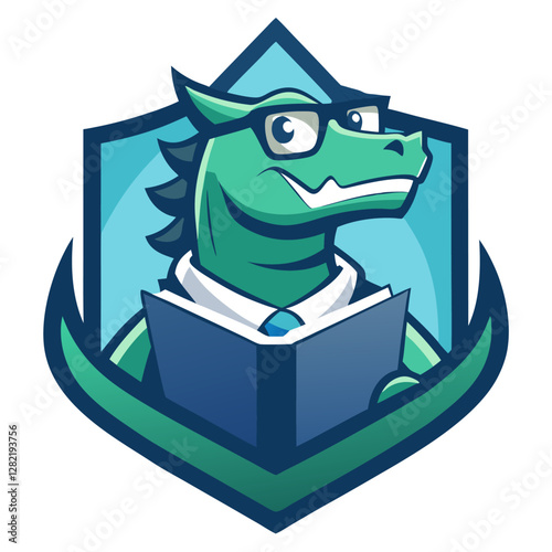 Crocodile with Sharp Teeth Emerging from Water – Vector Illustration, Clipart & Line Art,  Crocodile with sharp teeth emerging from water – vector illustration, clipart, and line art design.