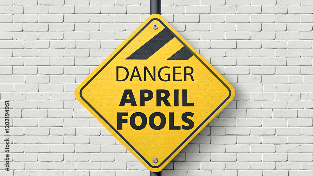 under construction sign text Warning Sign for April Fool's Day under construction sign text Warning Sign for April Fool's Day