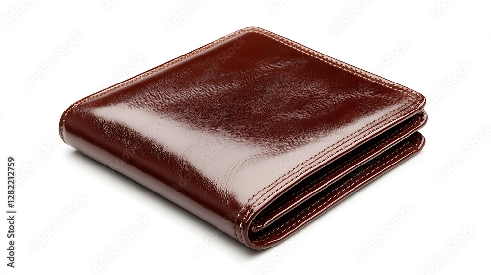 Brown Leather Bi Fold Wallet Item for Financial Organization and Style Storage of Cash and Cards Brown Leather Bi Fold Wallet Item for Financial Organization and Style Storage of Cash and Cards