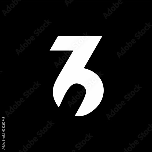 Abstract logo design of numbers 76, 73, 36.