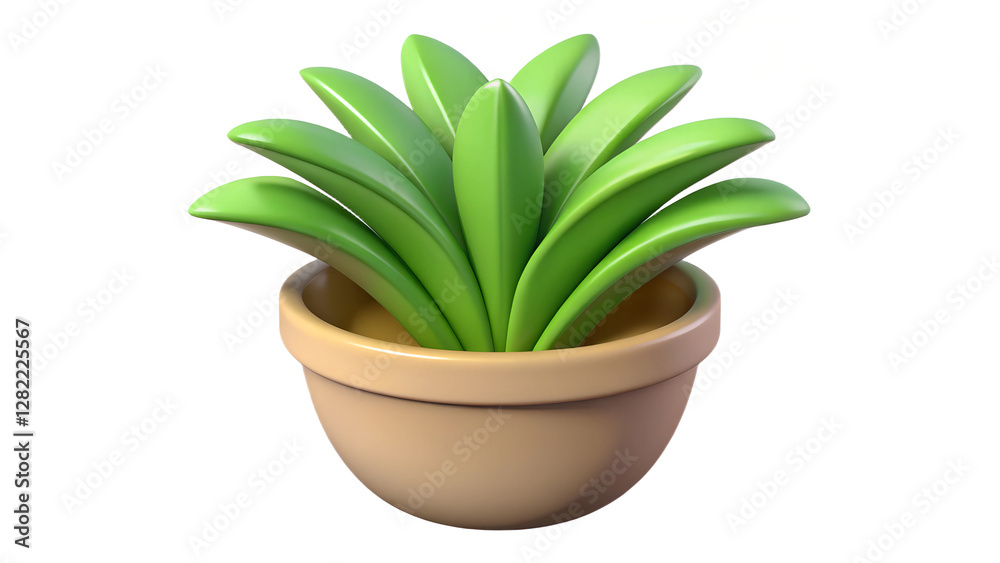 Stylish 3D Potted Plant Illustration,game assets 3d models,architecture decor Stylish 3D Potted Plant Illustration,game assets 3d models,architecture decor
