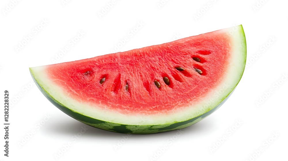 Fresh Juicy Watermelon Slice on a White Surface Healthy Sweet Treat and Refreshing Summer Snack Enjoyable Fruit Fresh Juicy Watermelon Slice on a White Surface Healthy Sweet Treat and Refreshing Summer Snack Enjoyable Fruit