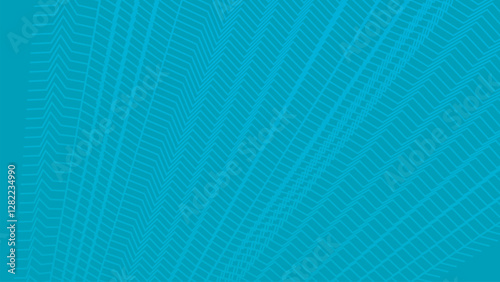 Teal blue zig zag texture pattern abstract background