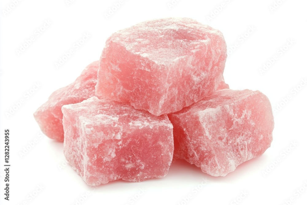 Pink salt blocks stacked on top of each other Pink salt blocks stacked on top of each other