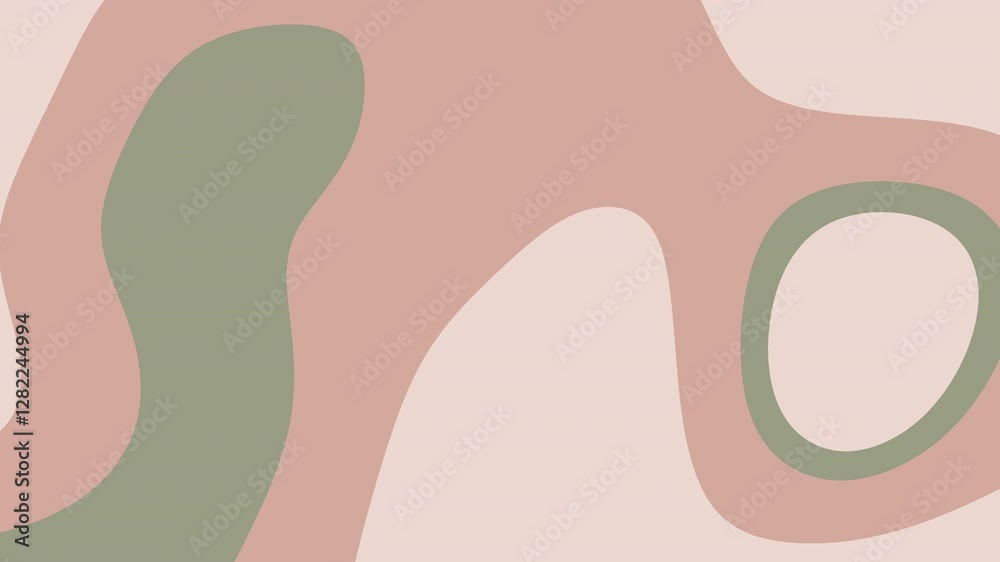 Abstract layered illustration featuring soft pastel color palette with organic shapes and neutral tones. Abstract layered illustration featuring soft pastel color palette with organic shapes and neutral tones.