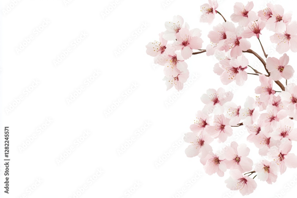 White background with a pink flower on it White background with a pink flower on it