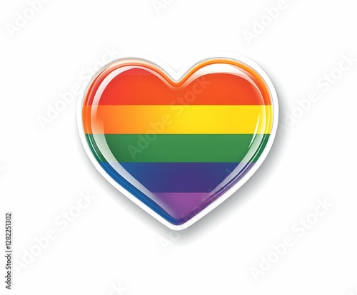 Colorful heart symbol representing love and inclusivity during pride events and celebrations in various locations Free Download Colorful heart symbol representing love and inclusivity during pride events and celebrations in various locations - GFXLoad