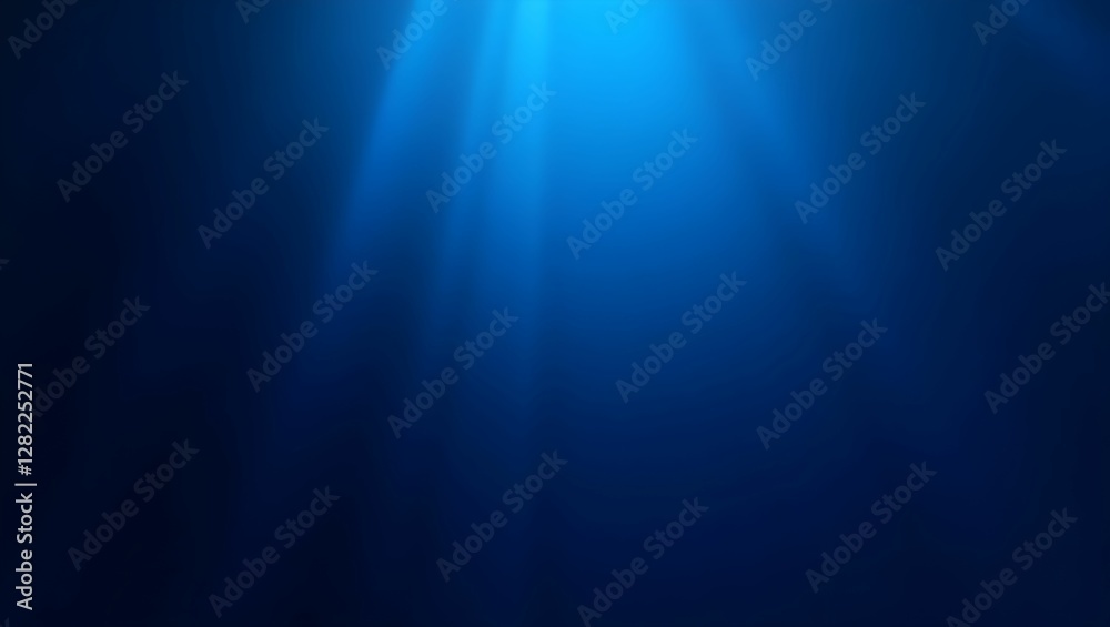 Obraz premium Royal Blue to Deep Black Gradient with Glossy Sheen & Soft Diagonal Streaks – Modern Luxury Background
