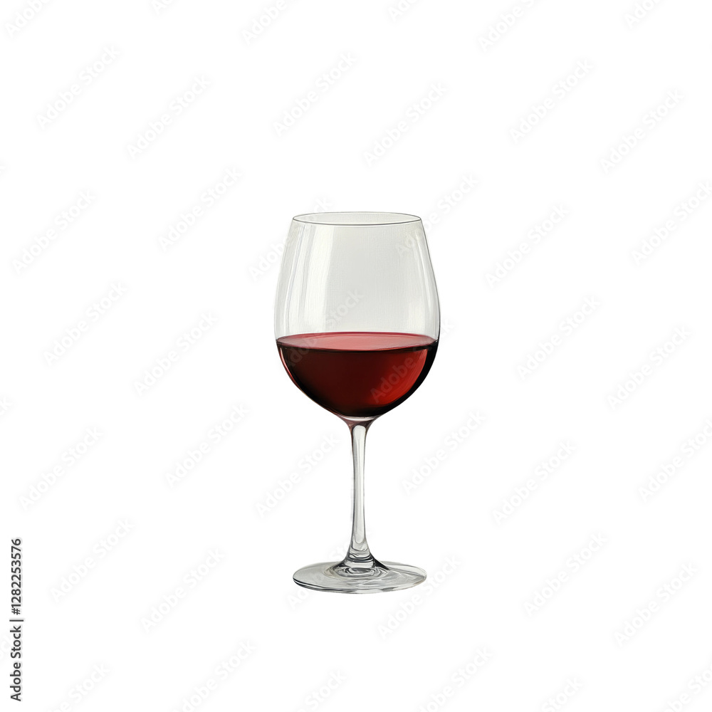 glass of red wine, transparent background glass of red wine, transparent background