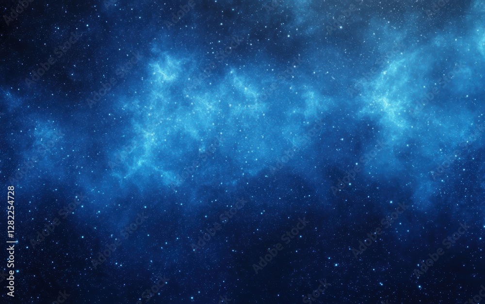 Naklejka premium Stunning visuals of swirling blue dust particles in an artistic composition.