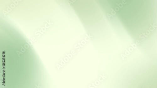 Abstract gradient of pale green and white hues creating smooth, flowing, and blurred shapes.