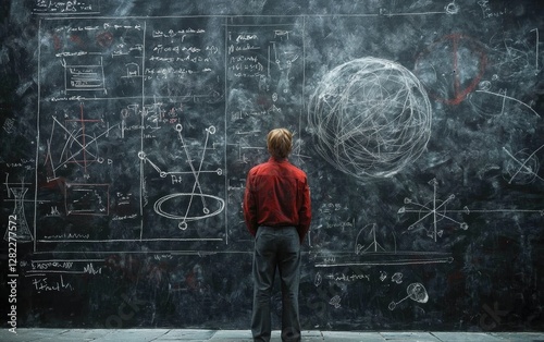 A Glimpse into a Scientist's Mind Through Chalk Drawings photo