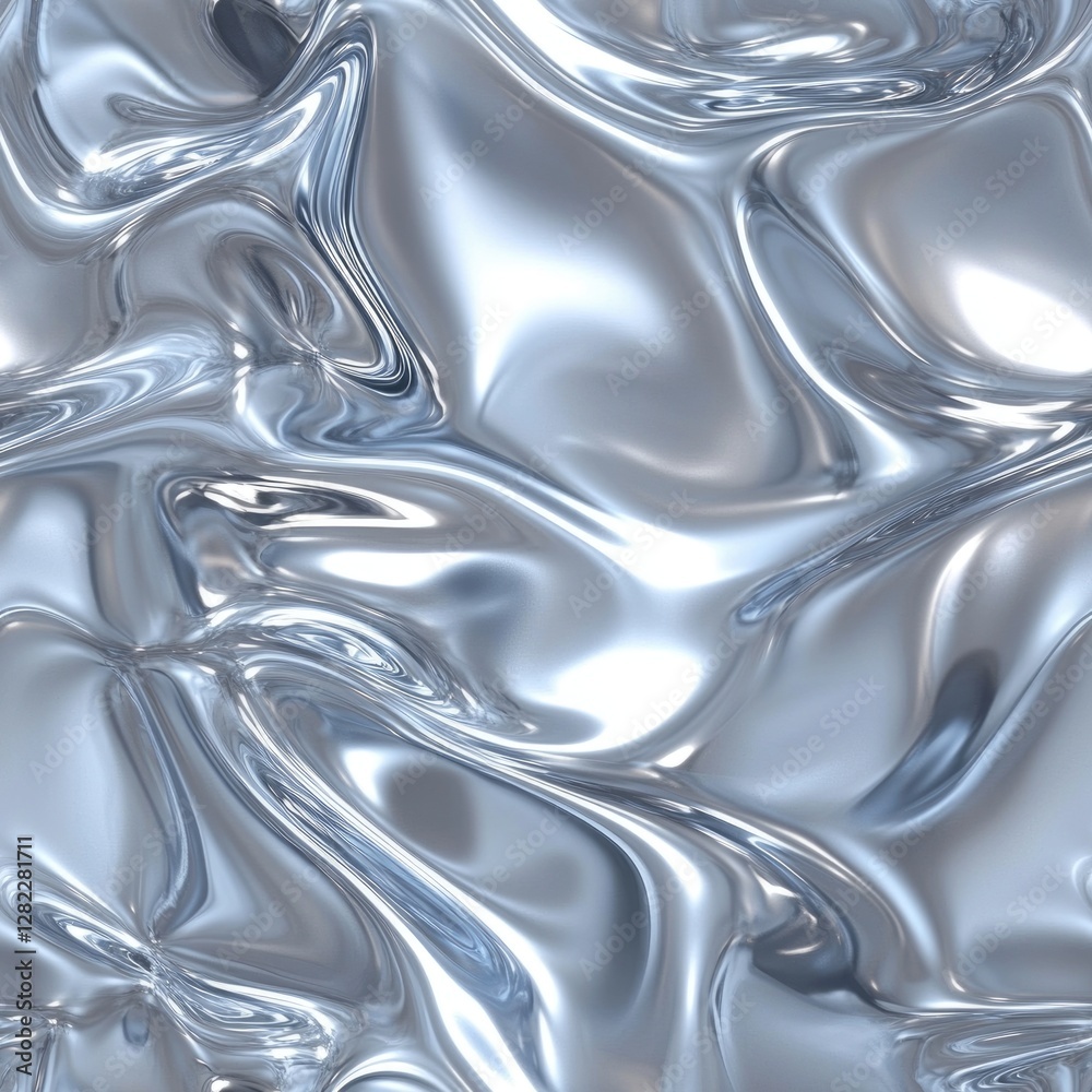 Seamless texture of polished aluminum, smooth reflective silver surface with slight imperfections Seamless texture of polished aluminum, smooth reflective silver surface with slight imperfections