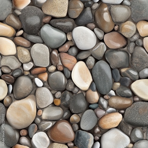 A close up of a rock wall with a variety of different sized rocks