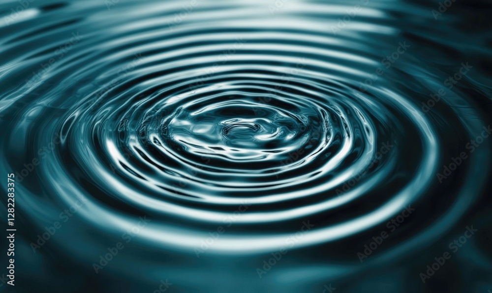 A large blue wave of water with ripples A large blue wave of water with ripples