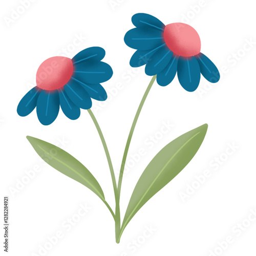 cute blue flower