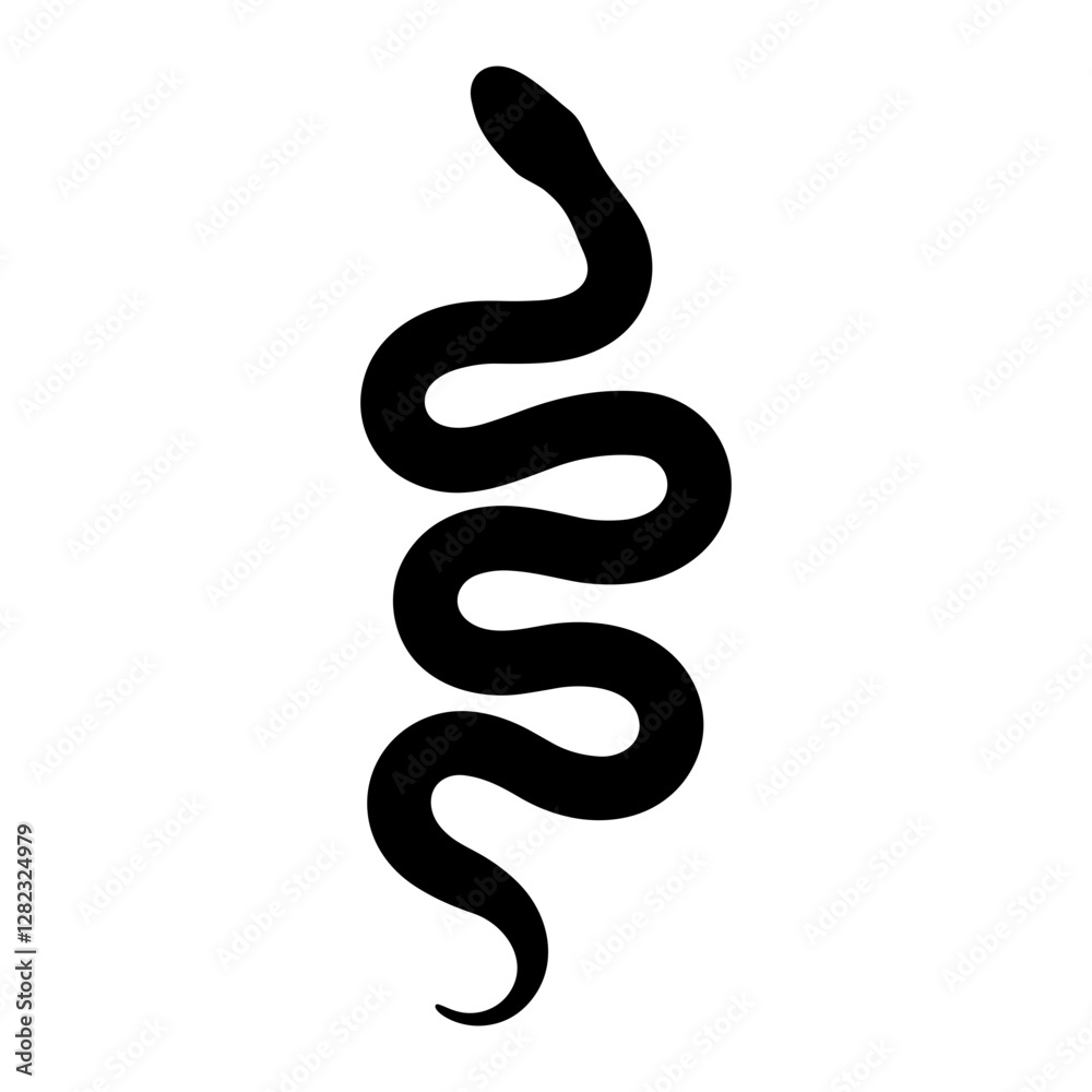 Snake Silhouette Illustration