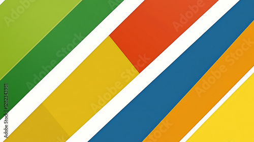 Free Download Colorful diagonal stripes in vibrant hues of green, yellow, orange, and blue creating a dynamic background - GFXLoad
