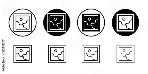 Image icon Simple outline vector logo