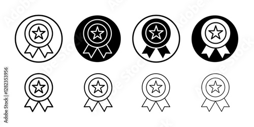Loyalty program icon Simple outline vector logo