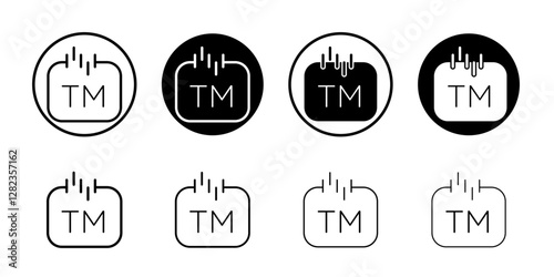 Trademark icon Simple outline vector logo