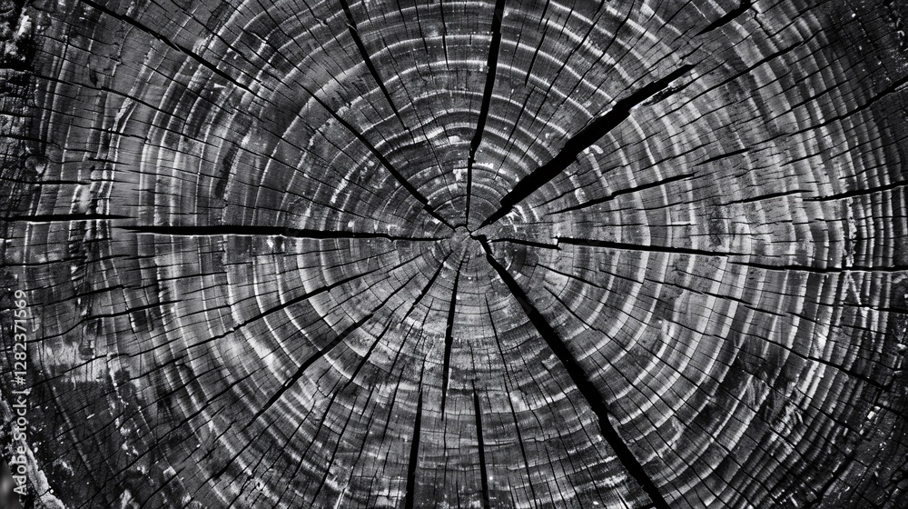 Fototapeta premium A large piece of wood with a hole in the middle