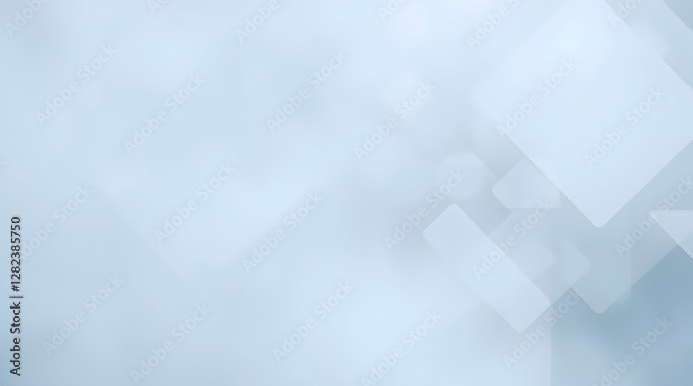 Fototapeta premium A soft, light blue background with subtle geometric shapes, creating a serene and minimalist aesthetic.